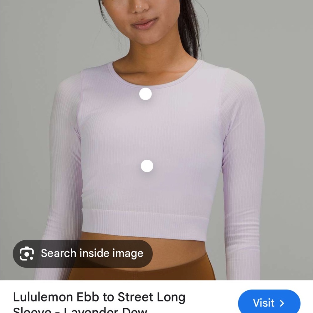 Lululemon Athletica Lavender Long Sleeve Ebb to Street size 4
